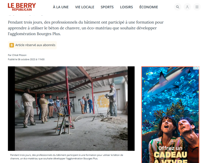 Le Berry – Formation chanvre BR 06 10 23